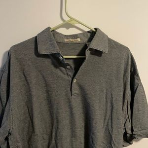 Peter Millar black and white polo shirt